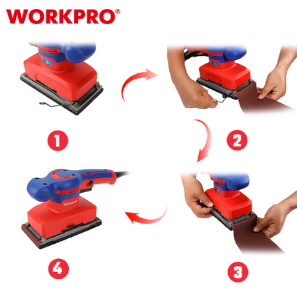 حفافة مستطيلة 320 واط من وورك برو(WP472401)