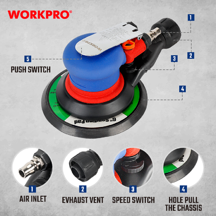 حفافة هواء دائرية 6 انش من وورك برو (WP511000)