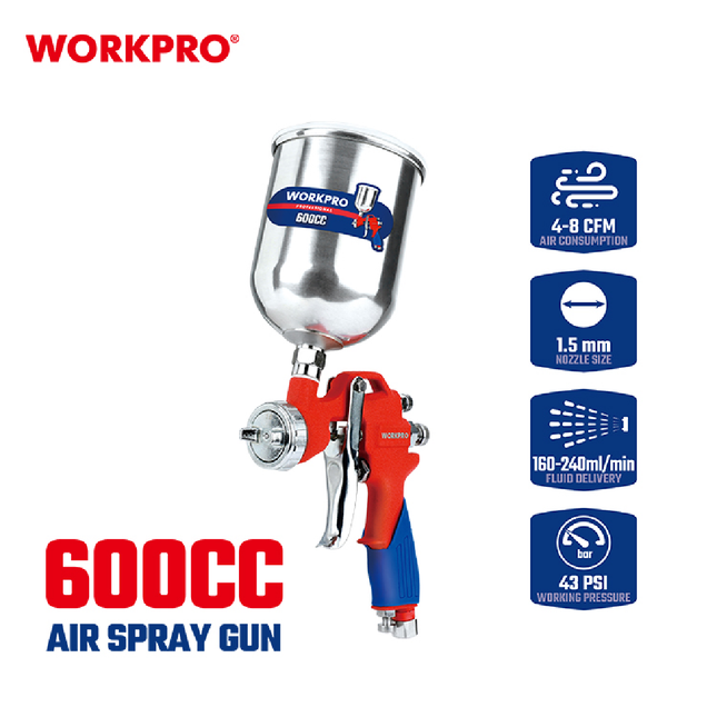 فرد رش دهان طاسة علوية 600 مل من وورك برو (WP512001)