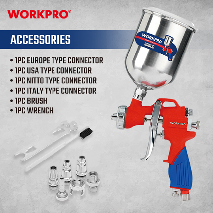 فرد رش دهان طاسة علوية 600 مل من وورك برو (WP512001)