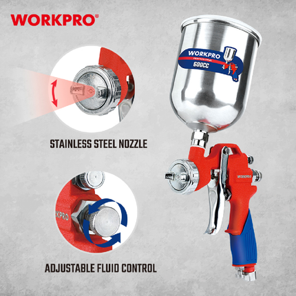 فرد رش دهان طاسة علوية 600 مل من وورك برو (WP512001)