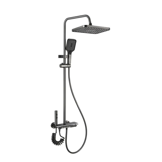 Unica Digital with heavy grey bidet sprayer