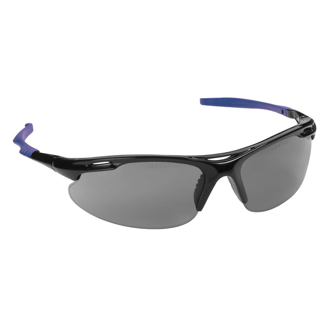 British black eyeglasses with a movable frame