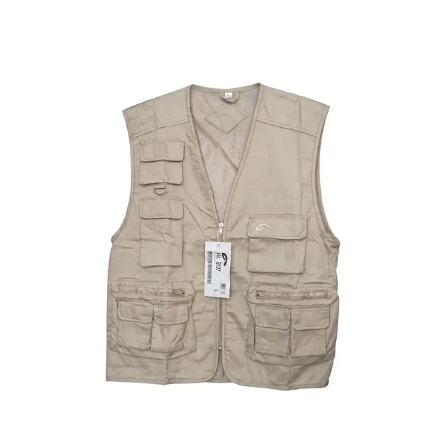 Heavy beige canvas work vest, multiple sizes
