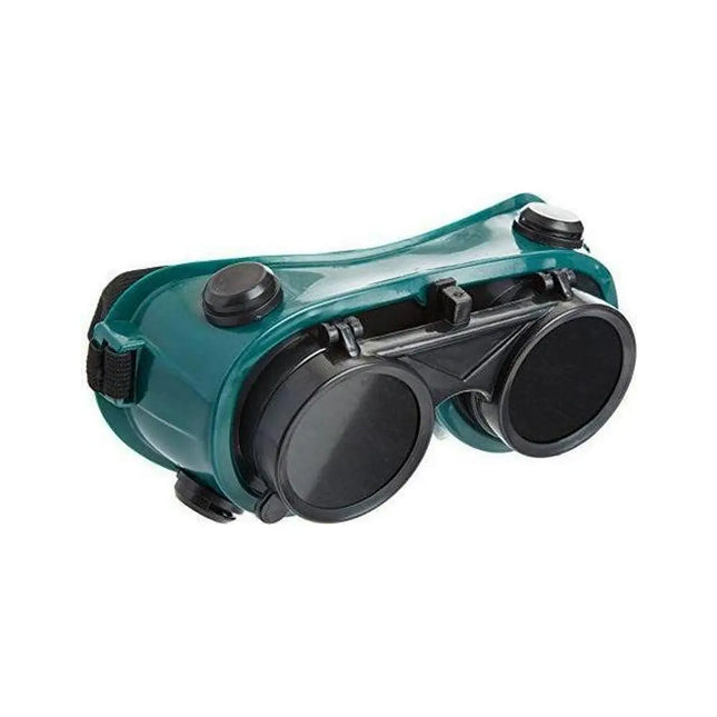 Heavy-duty flip-up welding goggles