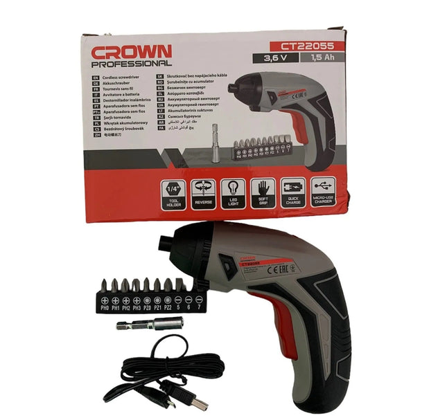 Cordless Screwdriver 3.6V CROWN | CT22055