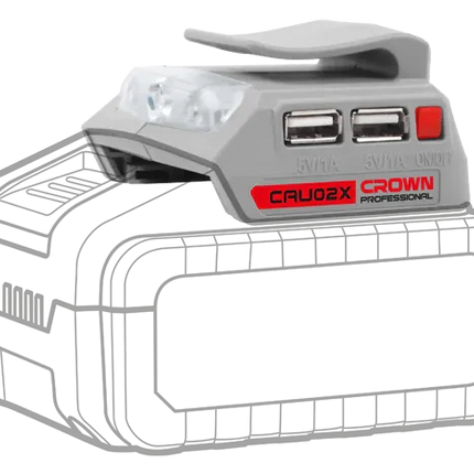 شاحن بطارية USB لاسلكي 20 فولت كراون | CAU02X