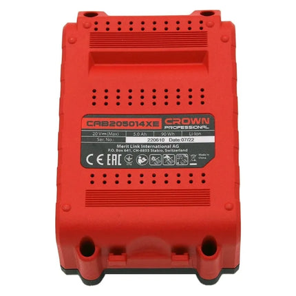 بطارية ليثيوم أيون 5 أمبير 20 فولت كراون | CAB205014XE