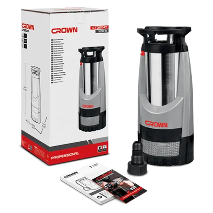 مضخة غاطسة سحب اوتوماتيك 44متر 1200 واط كراون | CT35047