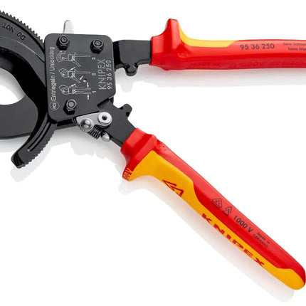 مقص الكابلات معزول بآلية الترس 250 مم نيبكس | 95 36 250