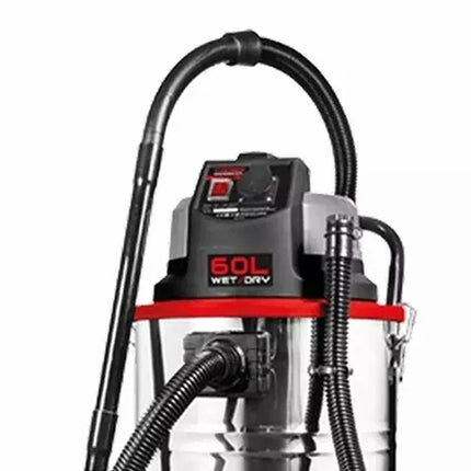 مكنسة كهربائية صناعية رطبة وجافة 60 لتر 1400 واط كراون | CT42035