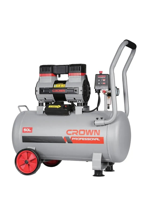 Oil-free Silent Air Compressor 50L 1400W Crown | CT36097