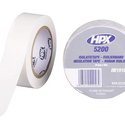 تيب كهرباء - أبيض 19 مم × 10 م HPX