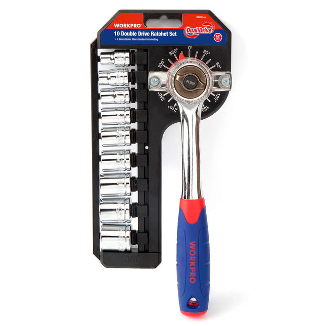 طقم بوكسات طقطيقة WORKPRO 10 قطع مع مقابس CR-V