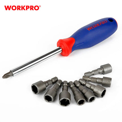 WORKPRO  قطعة 63  1/4"+3/8" Dr. 6 طقم بوكسات