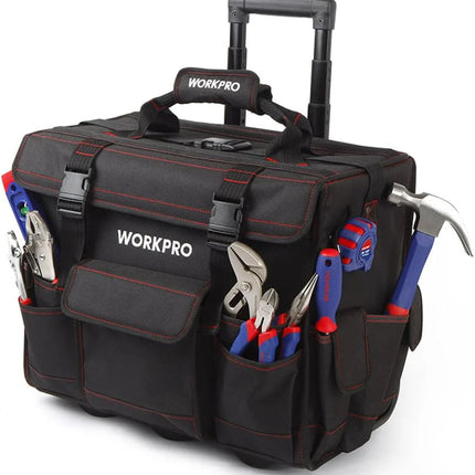 WORKPRO طقم أدوات ١٧٦ قطعة بحقيبة عربة