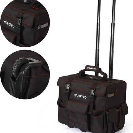 WORKPRO طقم أدوات ١٧٦ قطعة بحقيبة عربة
