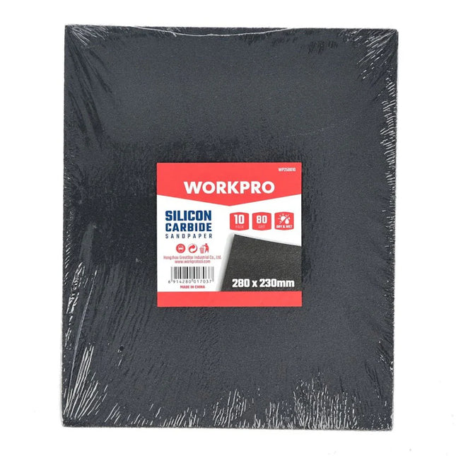 طقم ورق حف  WORKPRO (١٠ قطع) | ٢٨٠×٢٣٠ مم