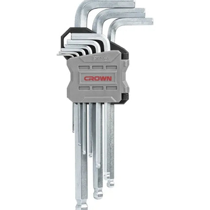 طقم الن كي مسدس برأس كروي 9 قطع كراون | CPHOK-BMBX09