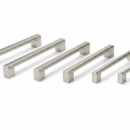 Chrome cabinet handles