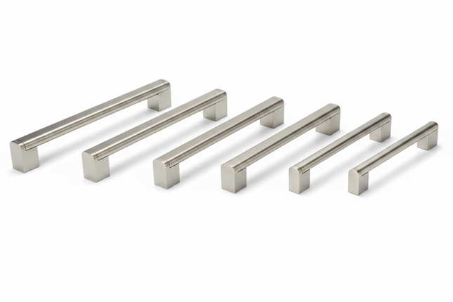 Chrome cabinet handles