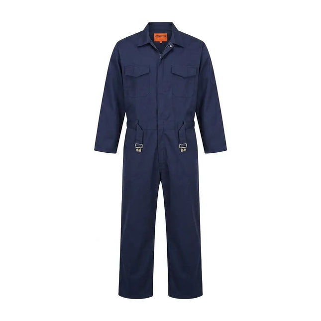 Navy blue coveralls, various sizes