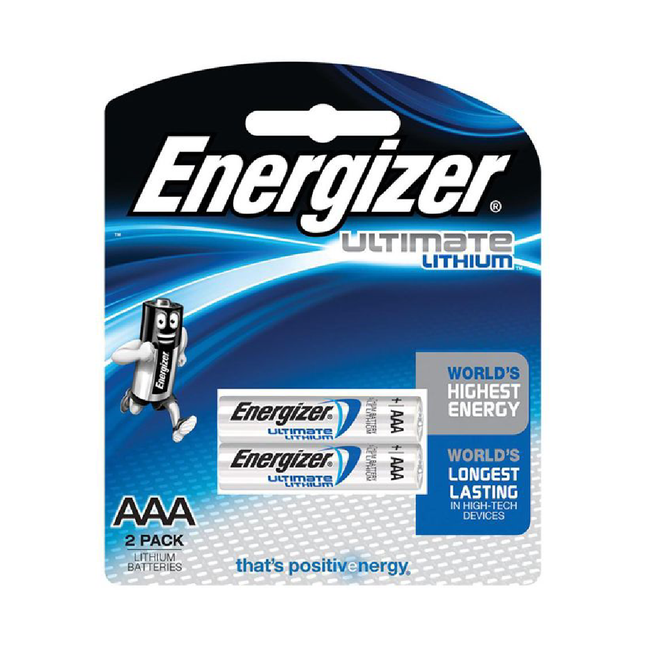 بطاريات إنرجايزر Ultimate Lithium AAA — قطعتان — ENERGIZER