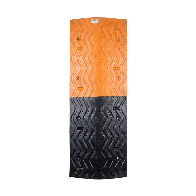 Rubber speed bump, 30 cm width, 1 meter length, heavy-duty