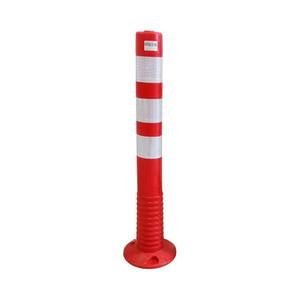 Vertical spring cone 75 cm red and white