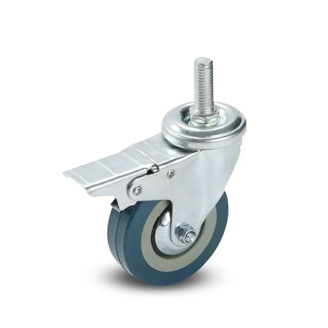 Medical castor wheel, movable wedge, brake, multiple sizes