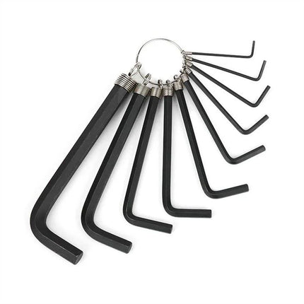 WorkPro Hex Key Set with Keychain - 10 Pieces (WP222001)