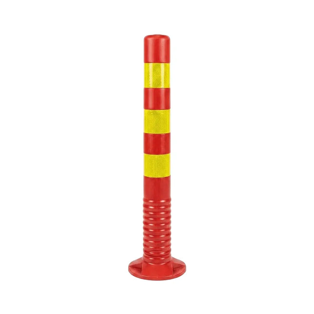 Spring-loaded vertical cone, 75 cm, red and yellow
