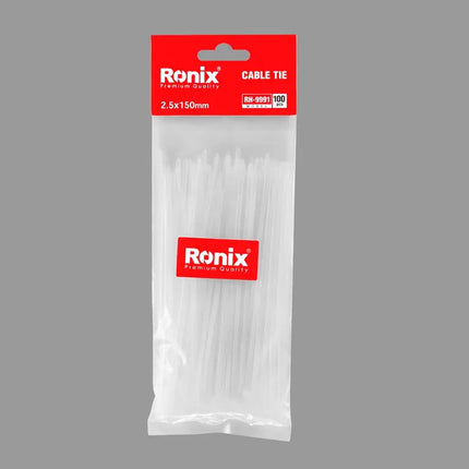 مرابط أسلاك رونيكس RH-9991 أبيض 150×2.5 مم — RONIX