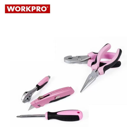 طقم عدة workpro الوردي – 103 قطعة