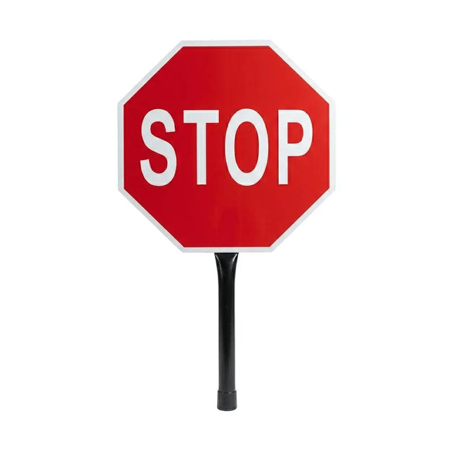 Red aluminum stop sign