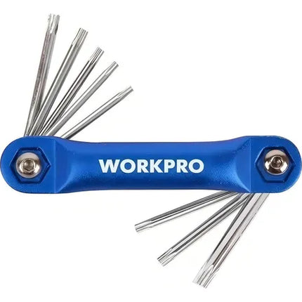 طقم مفاتيح الانكي توركس قابلة للطي من WORKPRO، ٨ قطع | W022019
