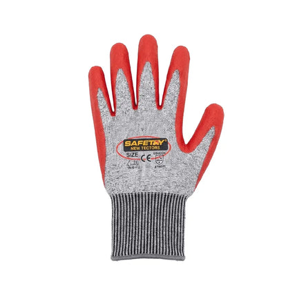 Safety Boy Red and Grey Anti-Cut Gloves