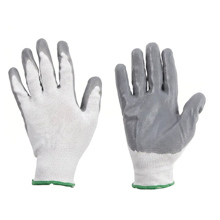 Blue coated gloves, size 11