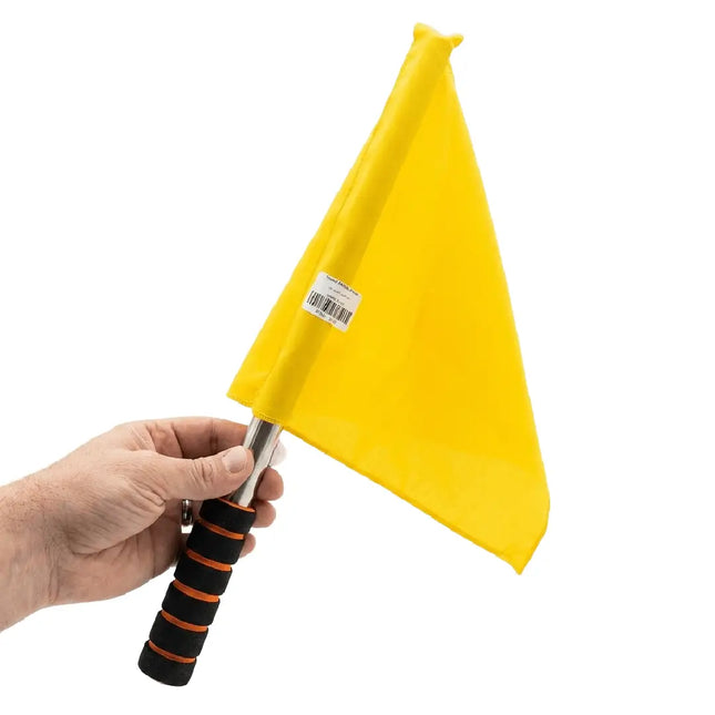 Warning flag, yellow, 35x35 cm