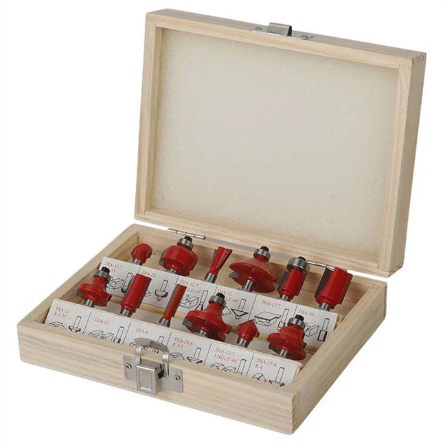 مجموعة رؤوس قطع الخشب (12 قطعة)