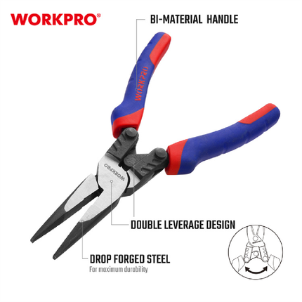 زرادية بوز طويل ثقيل صناعي 8 انش 200 ملم من وورك برو (WP231088)